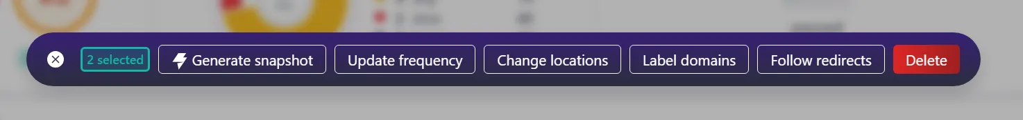 Actions in Wattspeed Home report